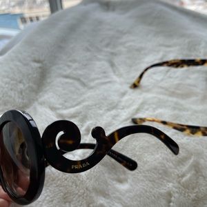 Like new Authentic Prada Shades in amber tone.